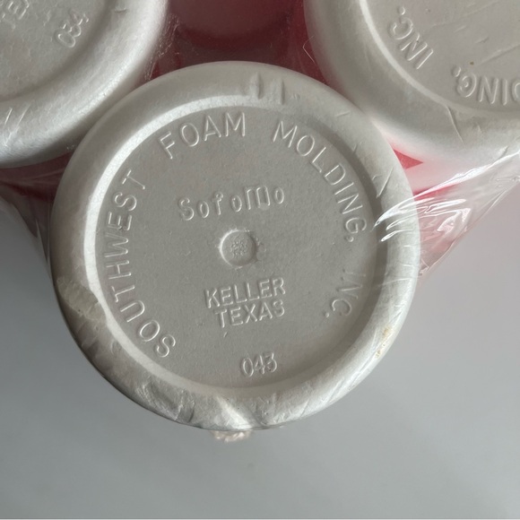 Vintage Coca-Cola Coke Foam Styrofoam Koozie Set of 6 Southwest Foam Molding Inc - Picture 7 of 8